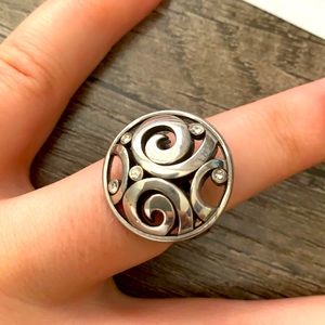Brighton retired circle swirl ring -Size 8